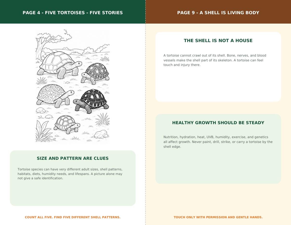 Tortoise educational booklet pages
