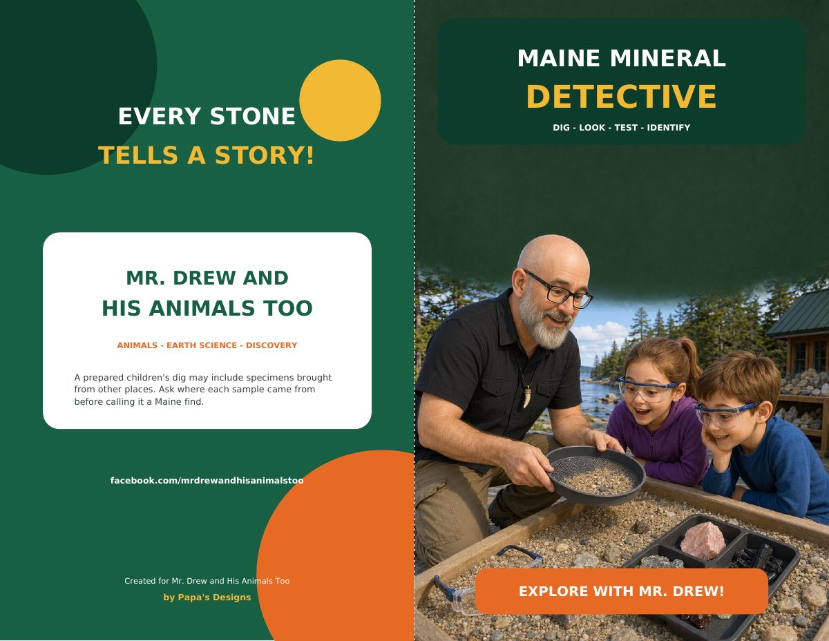 Maine Mineral Detective booklet