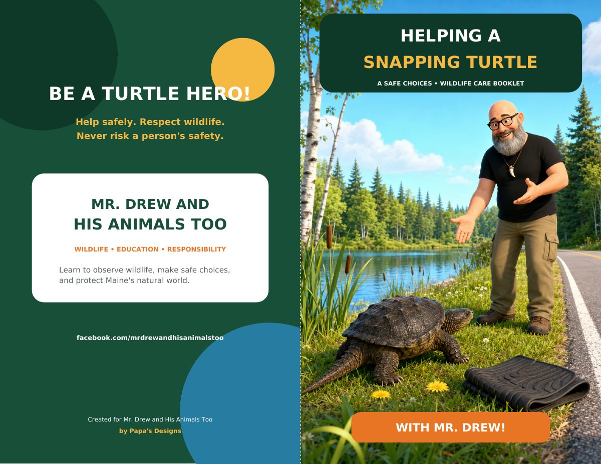 Snapping Turtle Road Safety educational booklet
